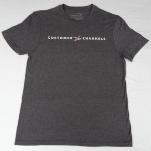 CAPITAL ONE CUSTOMER CHANNELS - GRAY LARGE T-SHIRT H1887